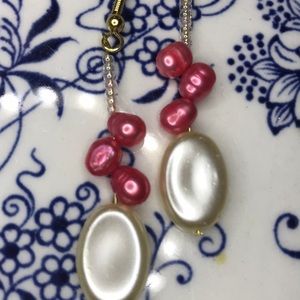 New hand made peal earrings by Amanda Sanchez